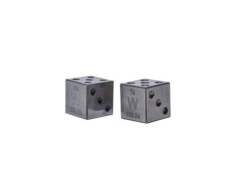 Set de Cubos de Dados de Tungsteno (W) de 16mm Elemento 2 PCS - Pureza del 95% - Imagen 2