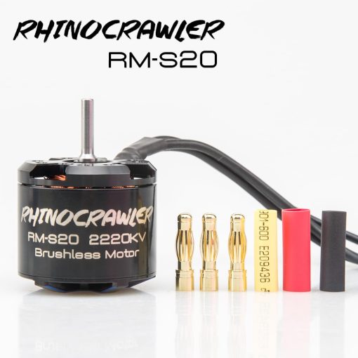 Motor Sin Escobillas RhinoCrawler Crawler 3532 Outrunner para Coche RC Crawler 1/8 1/10 AM32 ESC80A Chasis LCG Axial SCX10 Traxxas TRX-4 MOA (RM-S20 2220KV) - Imagen 2
