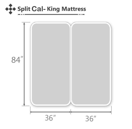 Juego de sabanas para camas ajustables Split California King de 5 piezas, juego de sabanas Split California King de 800 hilos 100% algodon egipcio, bolsillo profundo de 18", sabanas ajustables de cama, color plateado solido - Imagen 5