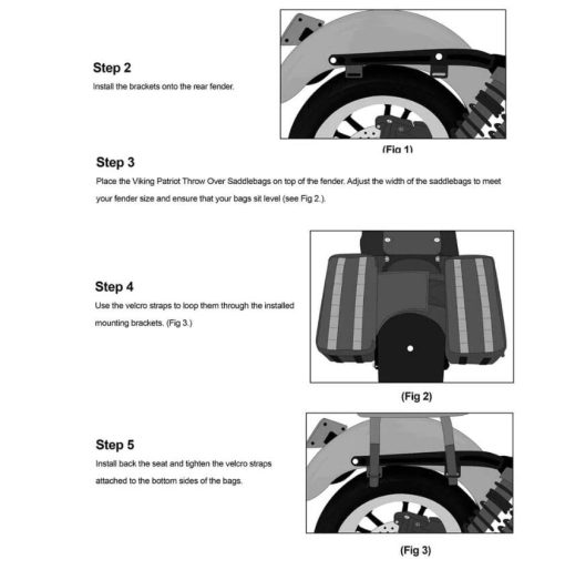 Bolsas de Sillin Universales FVMOTO para Harley Softail Dyna Street Bob Wide Super Glide FXR FXLRS Low Rider S Sportster, 30L(7.9 Galones), Con Tiras Reflectantes - Imagen 7