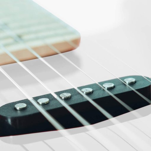 Guitarra Electrica Infantil WINZZ EGM100 de 30 Pulgadas con Kit para Principiantes, Diestro, Blanco - Imagen 5