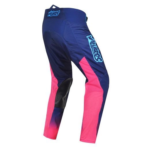 Pantalones de Motocross Willbros MX para Hombre y Mujer Azul Rosa M=32 - Imagen 3