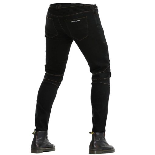 Pantalones de moto para hombres Takuey 2019 impermeables de motocross con 4 X rodilleras y protectores de cadera (XL, Negro) - Imagen 5