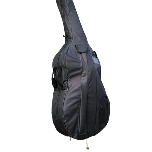 Estuche para Contrabajo WUQIMUSC para tamaño 3/4 de Oxford Cloth con Asas Duraderas y Correas Diseño de multiples bolsillos (forro grueso) - Imagen 2