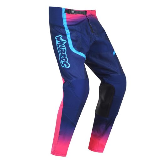 Pantalones de Motocross Willbros MX para Hombre y Mujer Azul Rosa M=32 - Imagen 2