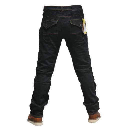 2019 Pantalones de moto para hombre con proteccion de rodilla y cadera y certificacion europea (Negro, L=32) - Imagen 6
