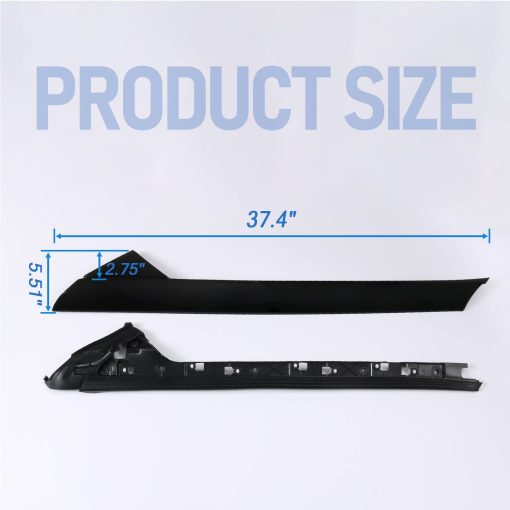 CARMOCAR Moldura de Parabrisas Columna A Frontal Derecha Exterior e Interior Repuesto para Ford Explorer 4 Puertas Utilitario 2011-2019 926-451 BB5Z7803136AA BB5Z-7803136-AB BB5Z7803136BA (lado del pasajero) - Imagen 2