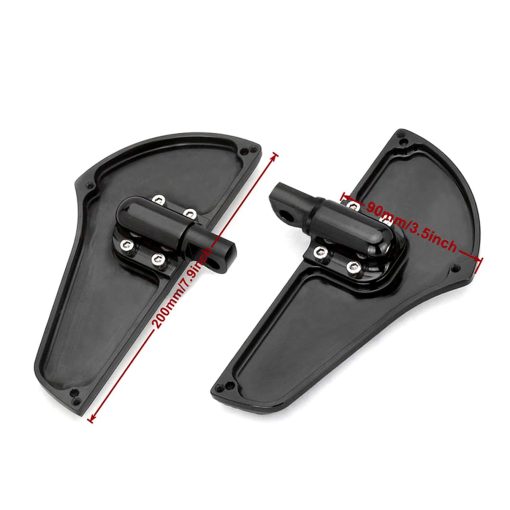 Pendulos negros CNC para pasajeros de Harley con soportes de montaje masculinos para suelo de desafio PEG de Touring FLHX Dyna Sportster XL, reposapies para motocicletas - Imagen 6