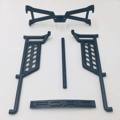 KYX Racing TRX4 Carroceria Dura ABS Raptor & Parachoques Delantero Trasero & Porta-Repuesto 325mm Carroceria de Camion Blanco - Imagen 6