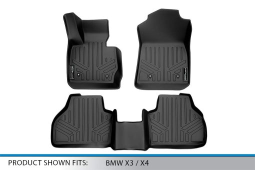 Juego de Alfombrillas MAXLINER de 2 Filas en Color Negro para BMW X3 2011-2017 - Imagen 5