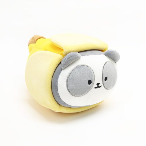 Peluche de Animal de Peluche Anirollz - Muneco Oficial con Manta Enrollada | Suave, Esponjoso, Calido, Lindo, Confortable, Seguro | Almohada de Platano con Oso Panda - Regalo de Decoracion de Cumpleanos 12" Pandaroll