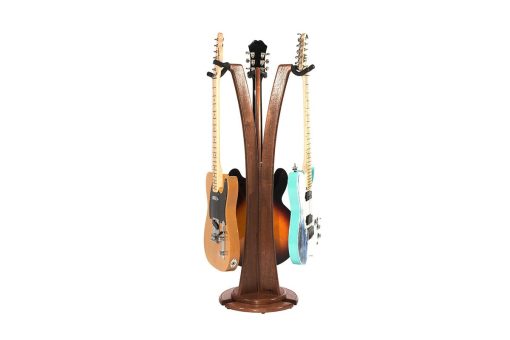 Soporte para guitarra acustica/electrica Ruach GS-1 Triple - Caoba - Imagen 3