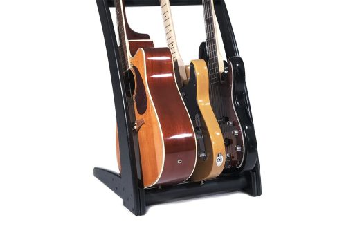 Ruach GR3 Curva Soporte de Guitarra Personalizable 3 Vias para Guitarras y Estuches - Negro - Imagen 2