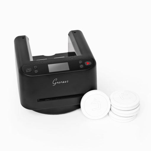 Maquina automatica de repartir cartas Greraes Rotativa para 2 barajas, 360 grados, recargable por USB, para jugar Texas Holdem, Juego de cartas Uno, Blackjack, A