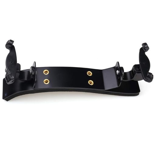 Descanso de hombro para violin 4/4 NANYI, placa de aleacion de aluminio de arco grande premium esqueleto de alta resistencia esponja comoda almohadilla para hombro de violin -Negro - Imagen 8