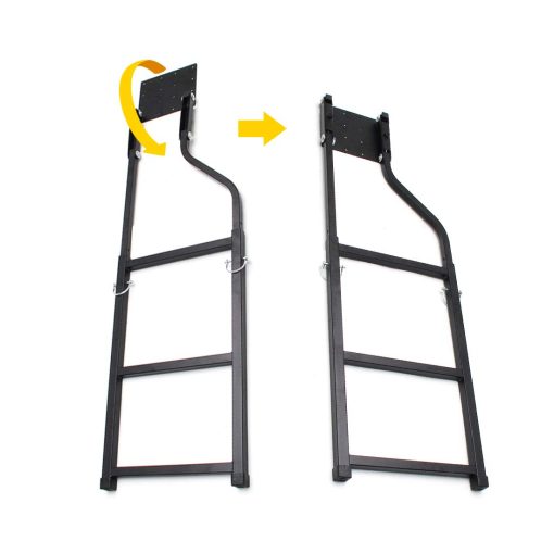 Escalera de cola para camioneta accesorios universales de extension de escalera con tornillos hexagonales autorroscantes de acero inoxidable KMFCDAE - Imagen 3