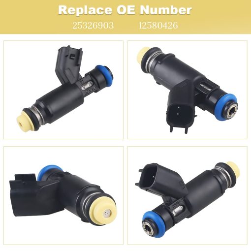 JDMON Compatible con Inyectores de Combustible para Chevy Tahoe Silverado Suburban Avalanche Express 1500 GMC Yukon Sierra Savana 1500 5.3L 2002-2007 Reemplazar 25326903 12580426 Paquete de 8 - Imagen 3