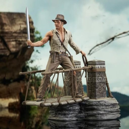 Diamond Select Toys Indiana Jones and The Temple of Doom: Estatua de la galeria Deluxe del Puente de Cuerda - Imagen 3