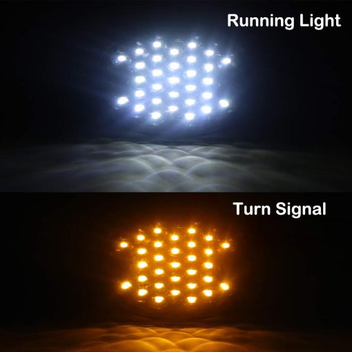Kit de luces intermitentes LED de 3 1/4" estilo lente plana Front 1157 LED Turn Signal Kit para Harley Davidson (No necesita lente adicional) - Imagen 2