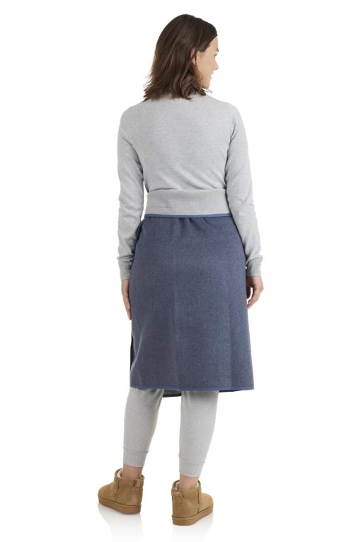 NorSari 'La Manta Portatil', El Supersuave Denim, Azul Picea y Gris - Imagen 3