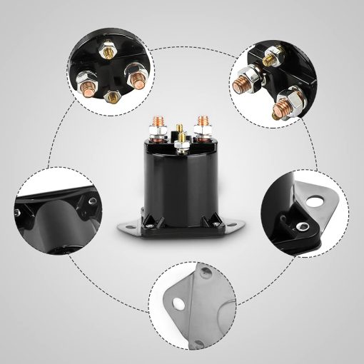 maXpeedingrods 5PCS 36 Volt Golf Cart Solenoid 4 Terminal Solenoid for 1976-1998 Electric Club Car DS Golf Cart, OEM 8016 - Imagen 8