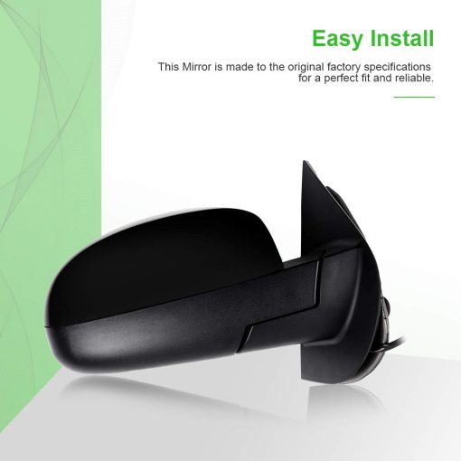 Espejo retrovisor lateral SCITOO lado del pasajero compatible con Chevy Avalanche 1500, Chevy Suburban 1500 2500, GMC Yukon, GMC Yukon XL 1500/Denali/2500 GM1321325 Potencia Calefaccion - Imagen 3