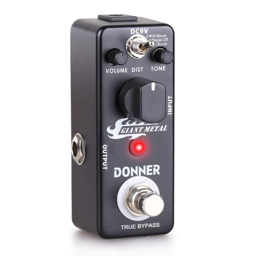 Pedal de Distorsion de Metal Donner Giant - Distorsion de Refuerzo para Guitarra Electrica, 3 Modos True Bypass - Imagen 5