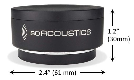 Aisladores acusticos de la serie Iso-Puck de IsoAcoustics (Iso-Puck, capacidad max. de 20 lbs/unidad, paquete de 8) - Imagen 4