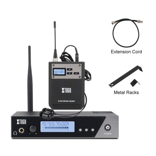 Sistema de monitorizacion inalambrica XTUGA IEM1100 UHF de canal unico en oido Frecuencia seleccionable Sistema de monitorizacion profesional en oido Ideal para escenario, estudio, exhibicion, conferencia, discurso - Imagen 9