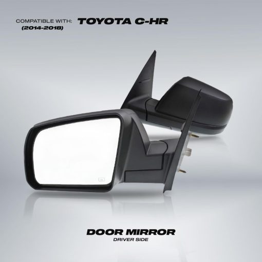 Espejo de puerta del lado del conductor para Toyota Tundra 2014 15 16 17 2018 | Electrico | Termico | Texturizado | Reemplazo para 87940-0C460 | TO1320302 - Imagen 6