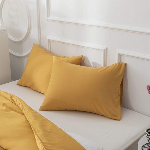 Juego de edredon Houseri Mostaza Amarillo Tamano King Conjuntos de Ropa de Cama Comforter en Amarillo Mostaza Oscuro para Mujeres Ninas Edredon Mostaza Manta Tamano King para Ninos Hombres Conjuntos de Edredon Comforters Tamano King - Imagen 7