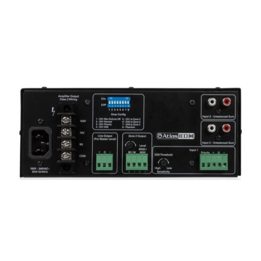 Atlas Sound 35W 3 Input Mixer Amplifier - Imagen 2