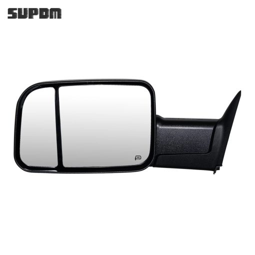 Espejos de Remolque COMPATIBLES con 94-01 Dodge Ram 1500, 94-02 Ram 2500 3500, Espejo Lateral del Camion con Luz de Giro, Potencia con Calefaccion, Carcasa Negra, Conjunto Izquierda + Derecha - Imagen 3