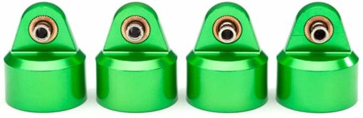 Tapas de Amortiguador Traxxas 8964G, Aluminio (Anodizado en Verde), Amortiguadores GT-Maxx (4)