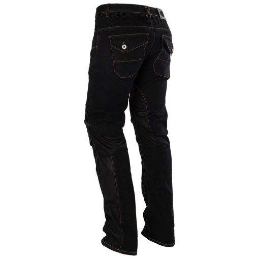 2019 Pantalones de moto para hombre con proteccion de rodilla y cadera y certificacion europea (Negro, L=32) - Imagen 7