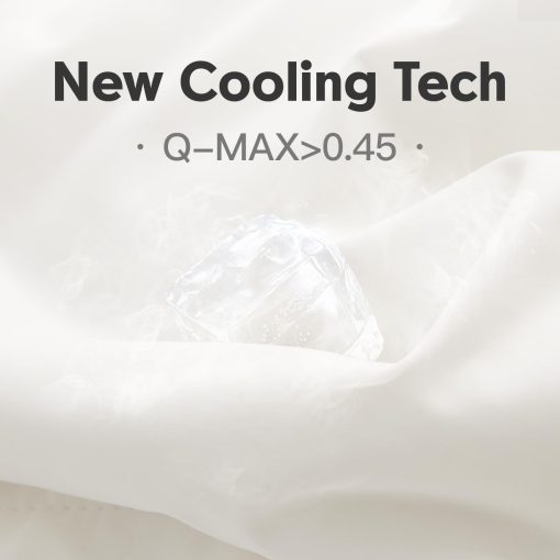 Edredon de refrigeracion EASELAND Lyocell tamaño King, Manta de refrigeracion para dormidores calurosos, Colcha de doble cara para todas las estaciones, Tela elastica Q-Max>0.45, Manta de hielo transpirable, Suave y ligera, Blanca (90"?108") - Imagen 4