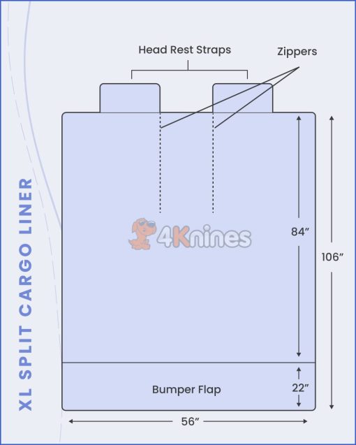 Cubierta de Carga para SUV 4Knines para Asientos Abatibles - Compatible con Division 60/40 y Paso de Brazo - Compania Con Base en EE. UU. (Extra Grande, Beige) - Imagen 4