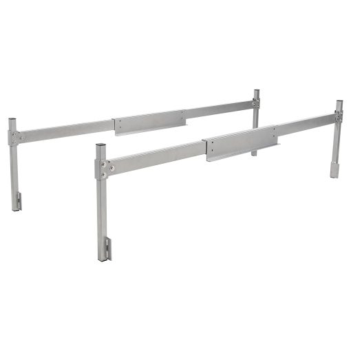 AA-Racks Model AX-TCR Universal Aluminum Extendable Truck Caps Ladder Rack Compatible with Any Truck Cap/Topper Fit for 6' Wide Trailers, Vans, Trucks Load Capacity 400lb