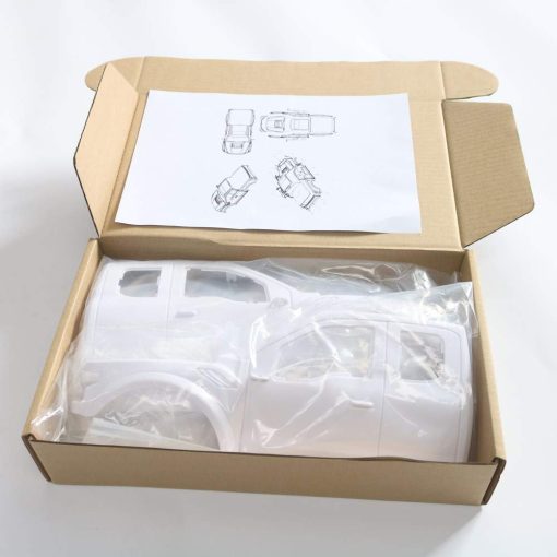 KYX Racing TRX4 Carroceria Dura ABS Raptor & Parachoques Delantero Trasero & Porta-Repuesto 325mm Carroceria de Camion Blanco - Imagen 8