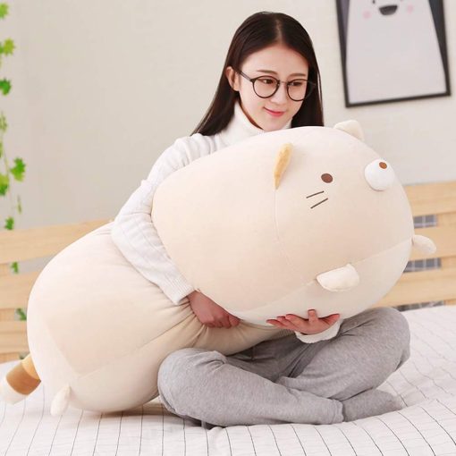 ERDAO Gran Cojin de Peluche para Gato Grande, Muneco de Peluche de Gatos Gordos para Ninas, Cama, 35.4 pulgadas
