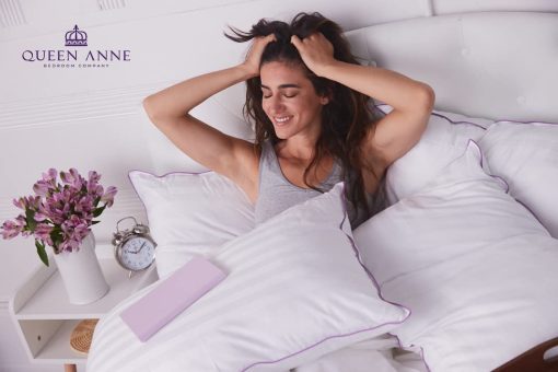 Almohadas de lujo Queen Anne - Paquete de dos (2) - Majesty Down - Alternativa de plumon sintetico - Almohadas hipoalergenicas sin alergias - Hechas en EE. UU. (Firme estandar) - Imagen 2