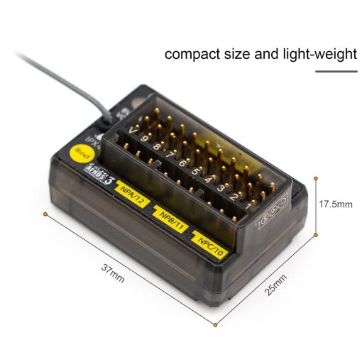 Receptor Flysky FGr12B 2.4GHz 12CH PWM PPM Ibus para transmisores AFHDS3 Modulos RF NB4 PL18 NB4 Lite RC Car Boat Vehicle - Imagen 4
