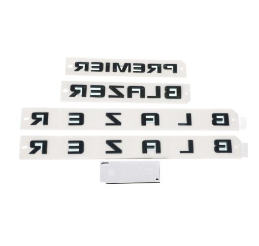 Paquete 5Pc de Emblemas 3D para Blazer Premier AWD 2019-2022 (Negro Brillante) - Imagen 3