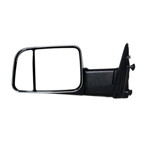 Espejo de remolque nuevo cromado con sensor de temperatura para Dodge Ram 2009-2010 1500, 2010-2015 2500 3500 Espejos de remolque con punto ciego con indicador de giro, luces de charco - Imagen 3