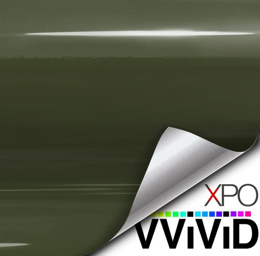Pelicula de Vinilo Premium VViViD Gloss Militar Verde (25ft x 5ft) - Imagen 5
