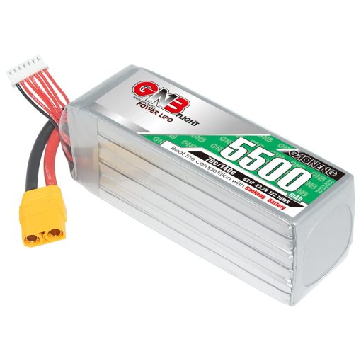 Bateria GAONENG GNB 6S 5500mAh 22.2V 70C 140C con Conector XT90 para Aviones FMS 70mm EDF 1400mm 3D Aviones Helicopteros RC Drone Aire Alto Rendimiento de Descarga C