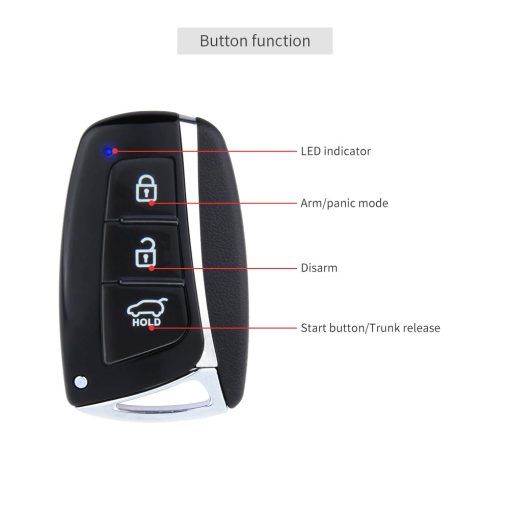 Sistema de alarma para automovil EASYGUARD EC002-HY con arranque remoto sin llave y entrada por contrasena tactil - Imagen 3