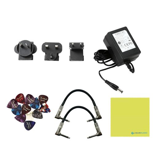 Pedal de Efectos Multifuncion Tech 21 FL5-V2 Fly Rig 5 V2 con Salida XLR - Paquete con 2x Cables de Conexion en angulo Recto Strukture S6P48, 12x Puas Fender y Paño de Pulido Liquid Audio - Imagen 7
