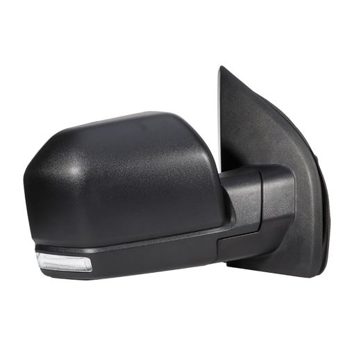 Espejos de remolque ECCPP para camionetas F150 PickUp 2015-2019 con ajuste electrico de potencia en lado izquierdo y derecho, calefaccion, luz de giro con carcasa negra, plegado manual y extension manual - Imagen 9