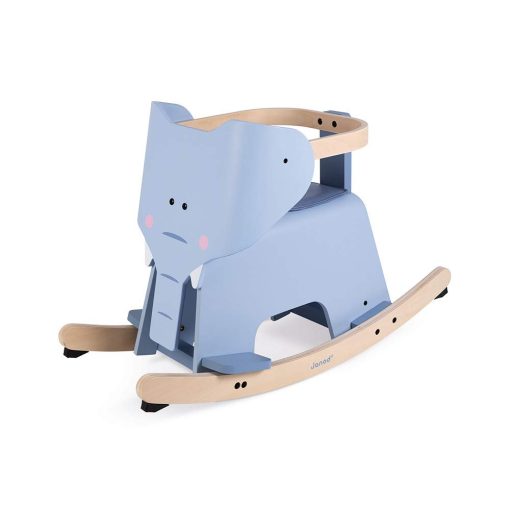 Elefante Mecedora Janod - Juguete Clasico de Madera para Montar - Edades 1+ - J08024 - Imagen 7